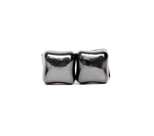 Metallic Hijab Magnets  - Charcoal Black