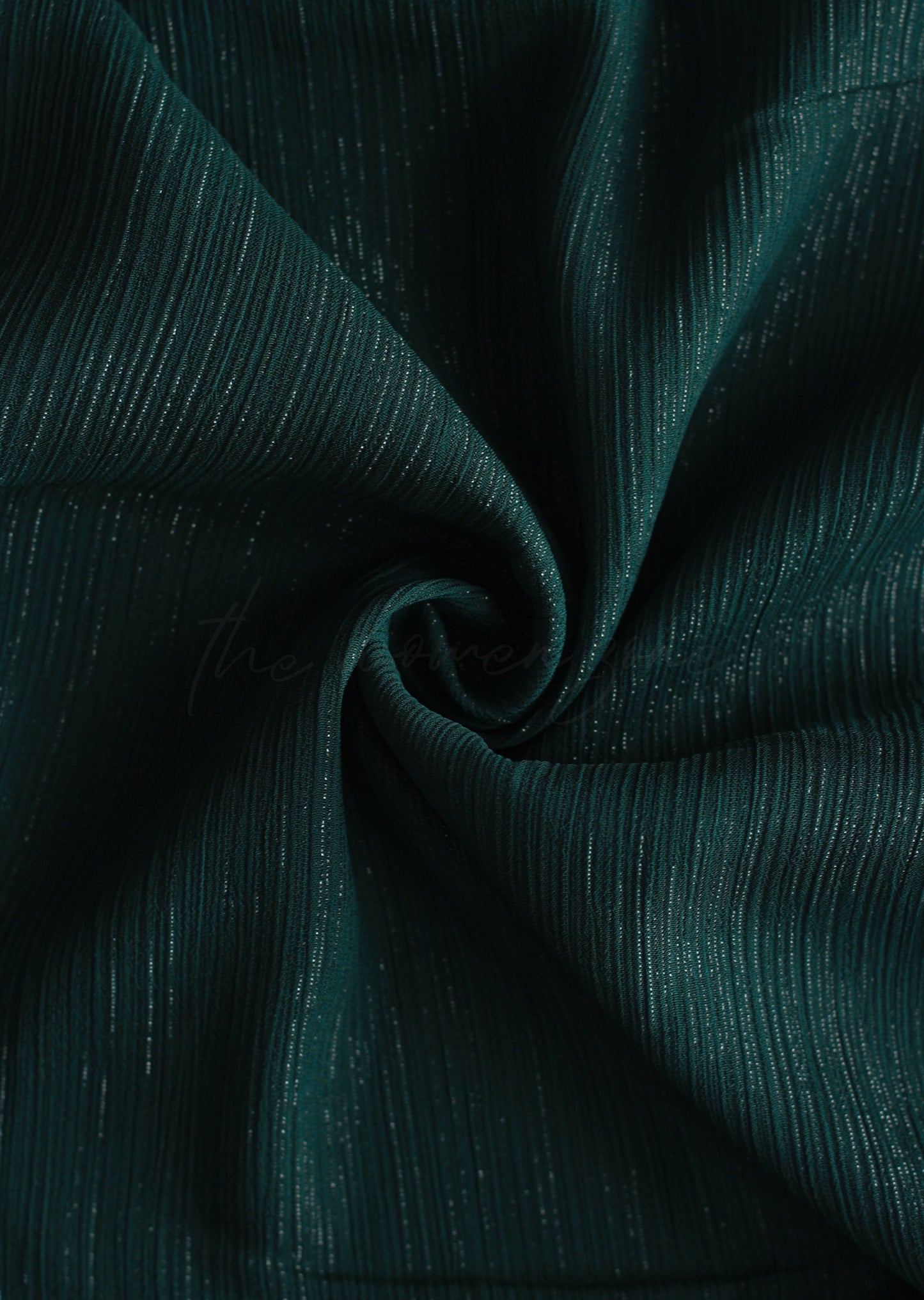 Metallic Chiffon - Dark Teal