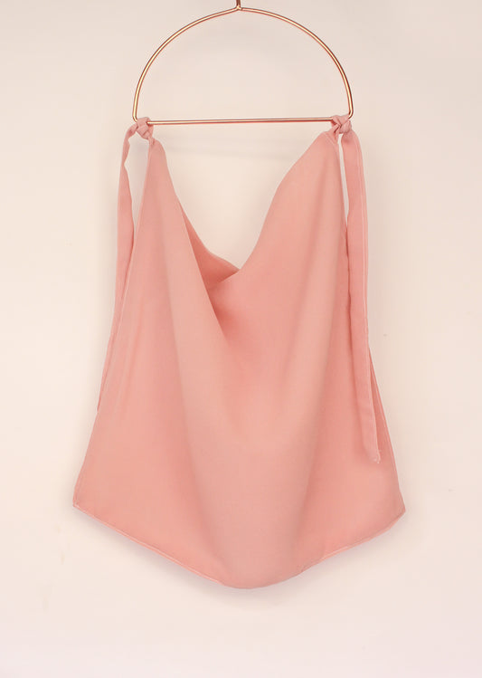 Tie-back Niqab - Peachy Pink