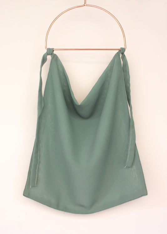 Tie-back Niqab - Cool Mint