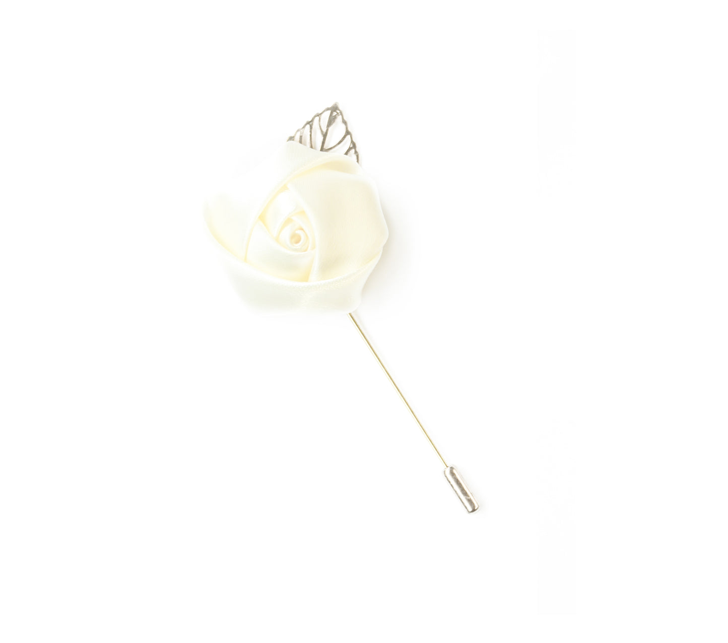 Rose Brooch Pin - Ivory