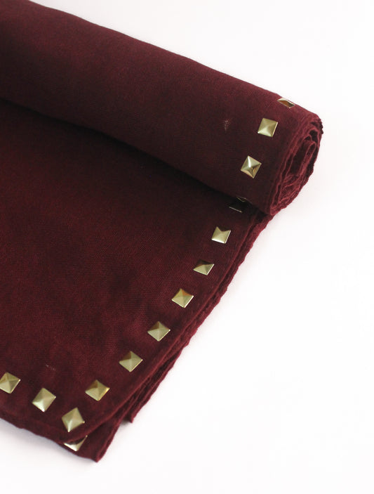 Signature Studded - Dark Maroon