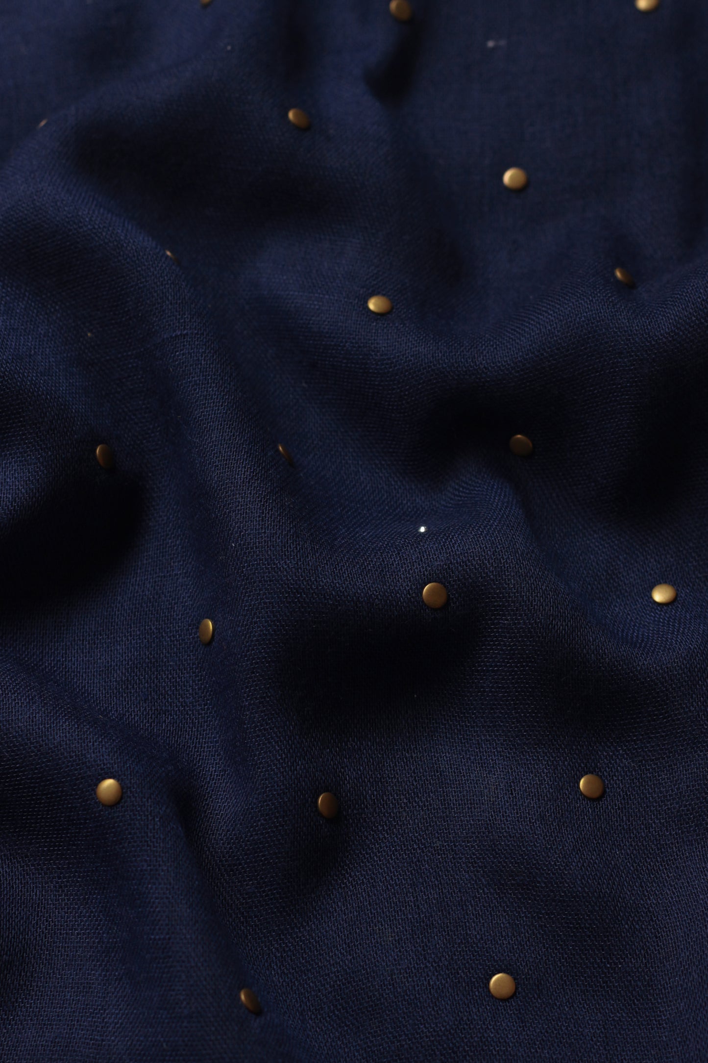 Signature Round Studded - Navy Blue