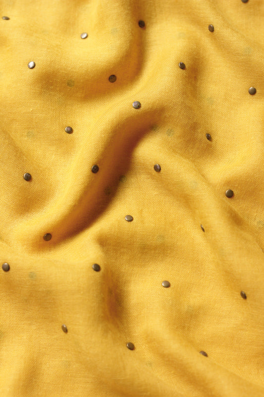 Signature Round Studded - Mustard