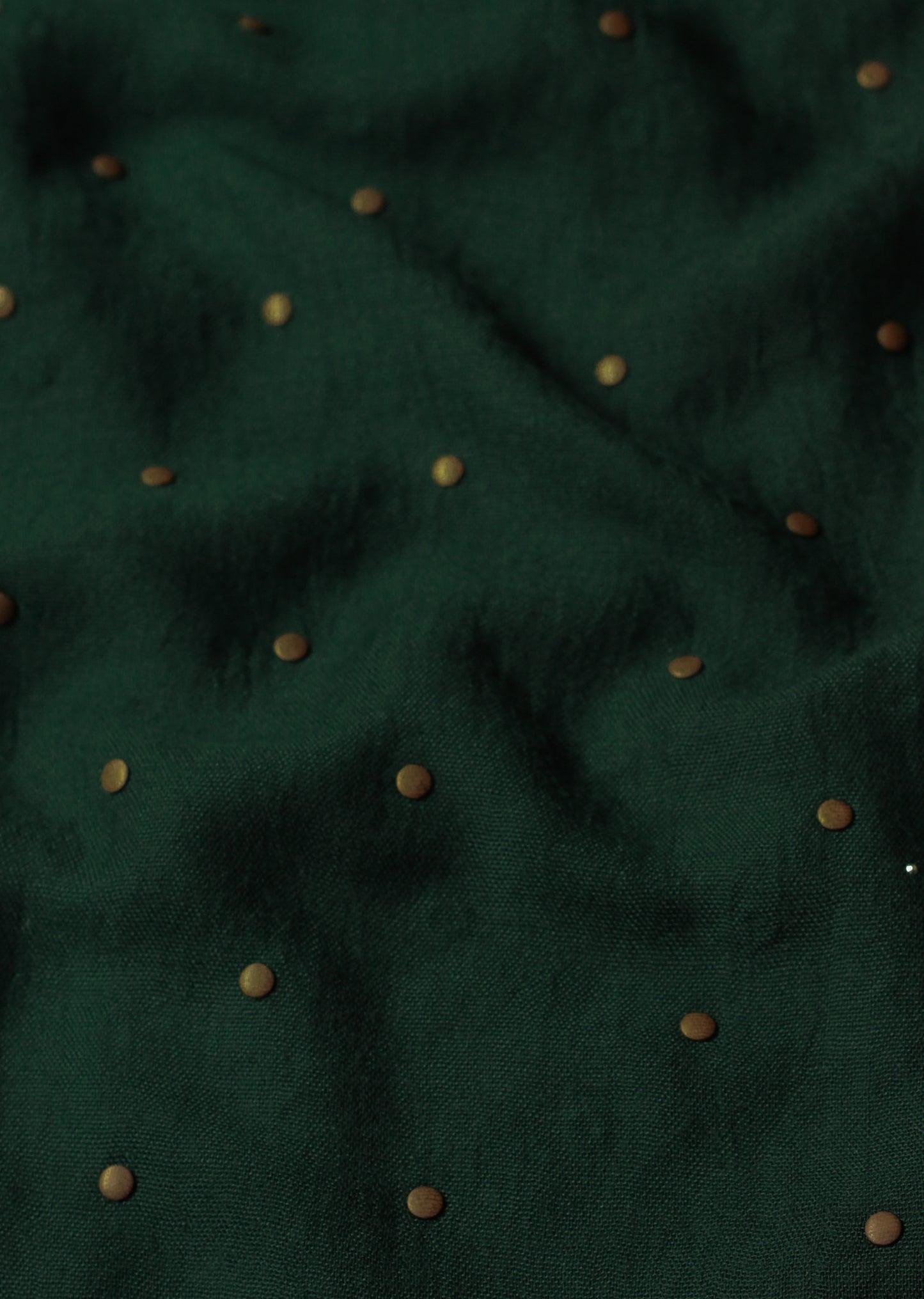 Signature Round Studded - Emerald Green