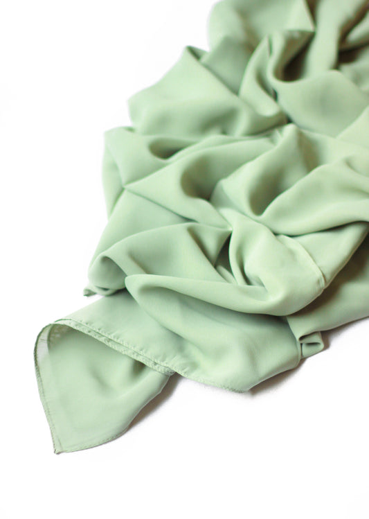 Turkey Georgette Chiffon - Pastel Mint