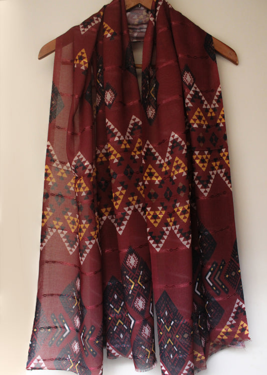 Ethnic - Deep Maroon