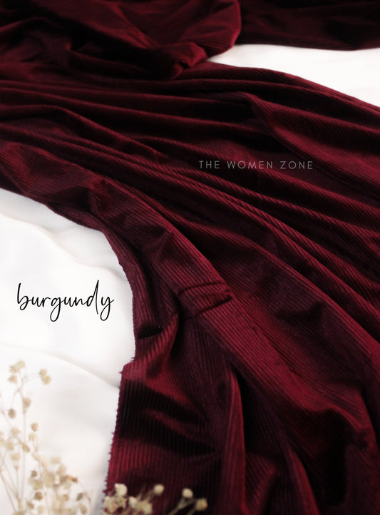 Velour - Dark Maroon