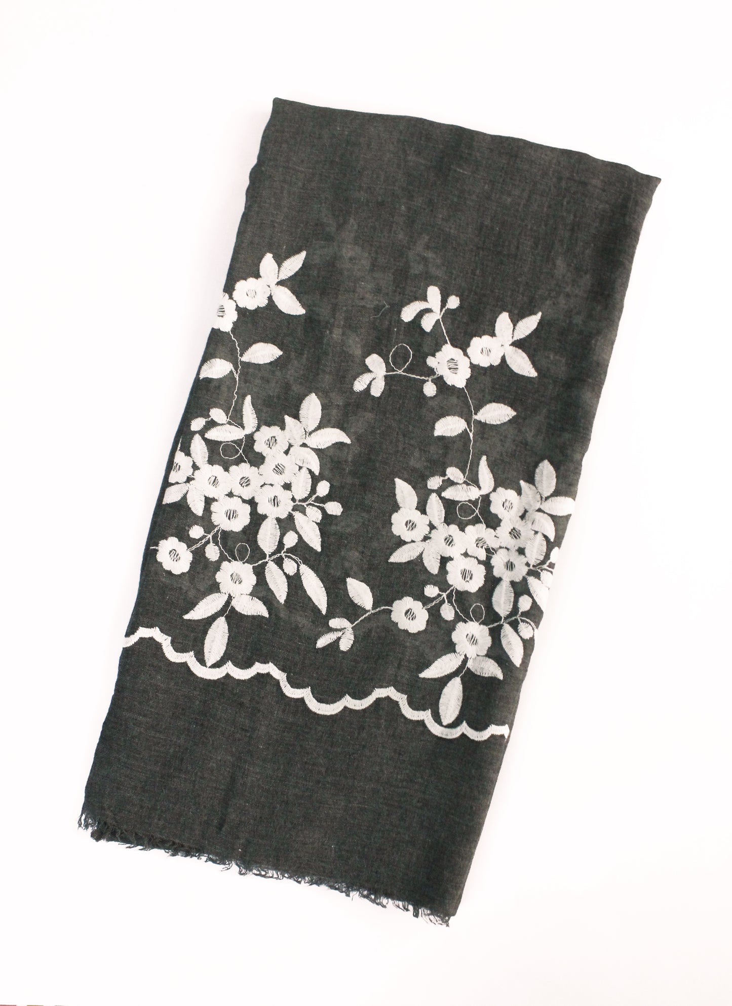 Wildflower Embroidered - Charcoal