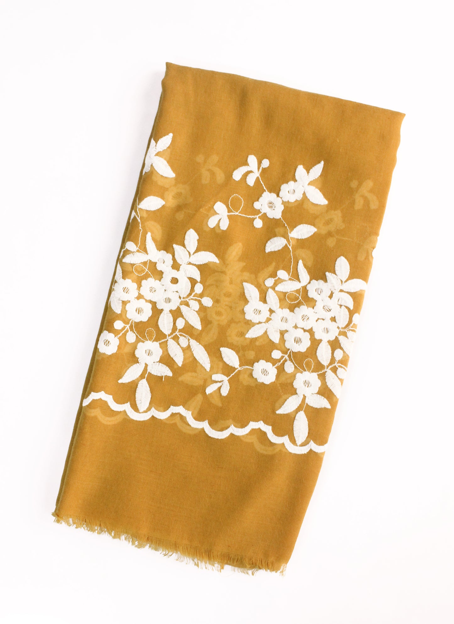 Wildflower Embroidered - Mustard