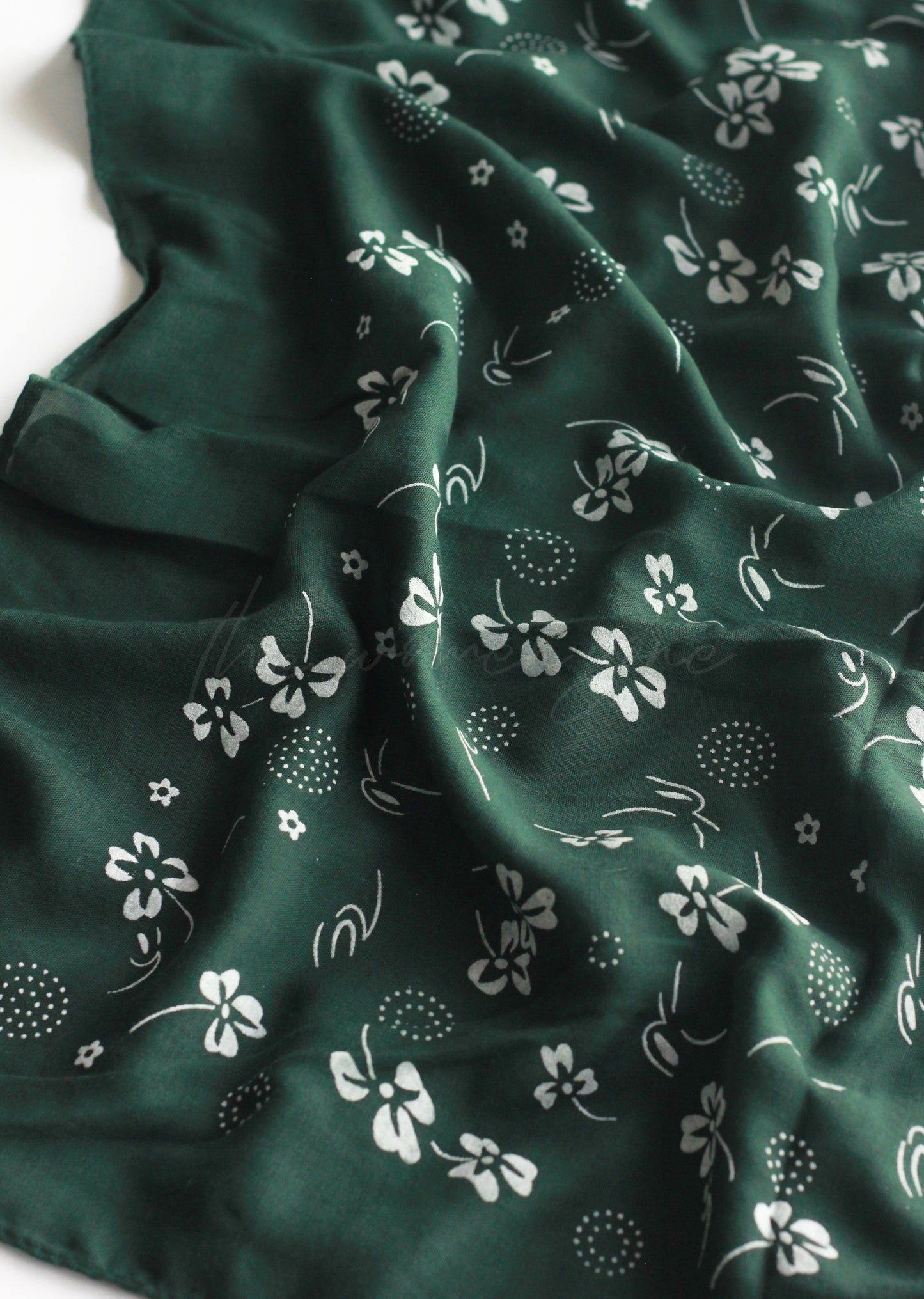 Floral Season -  Emerald Green