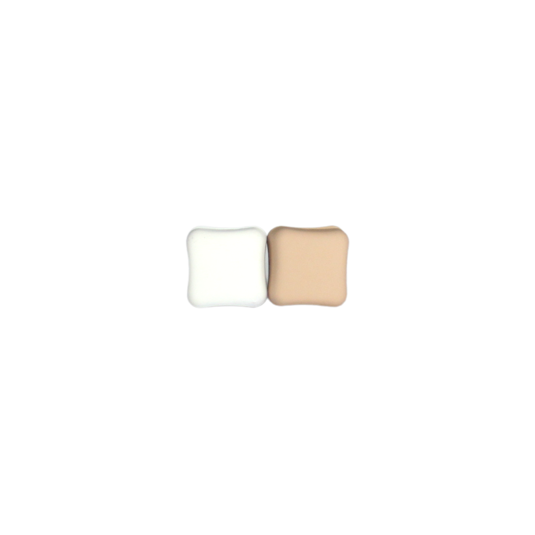 Matte Hijab Magnets (Square) - Nude and White