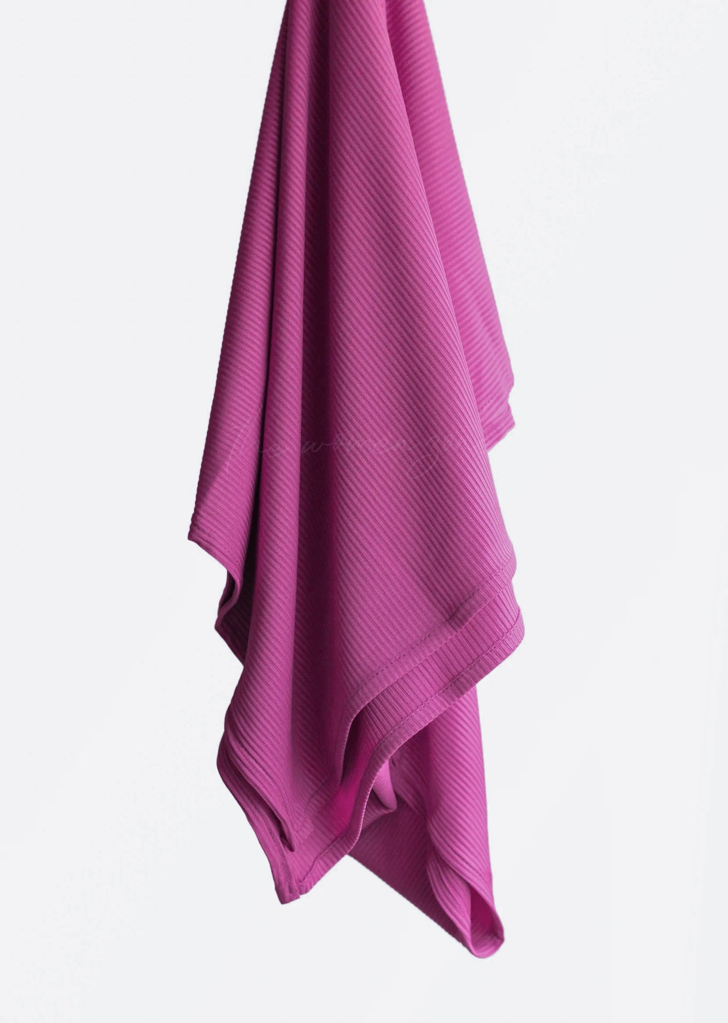 Ribbed Jersey Hijab - Berry