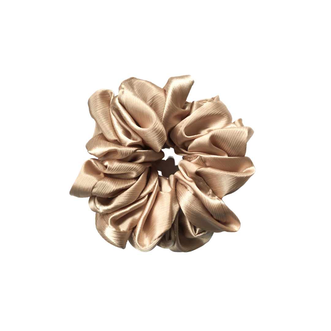 Silk Volumizing Scrunchie - Light Gold