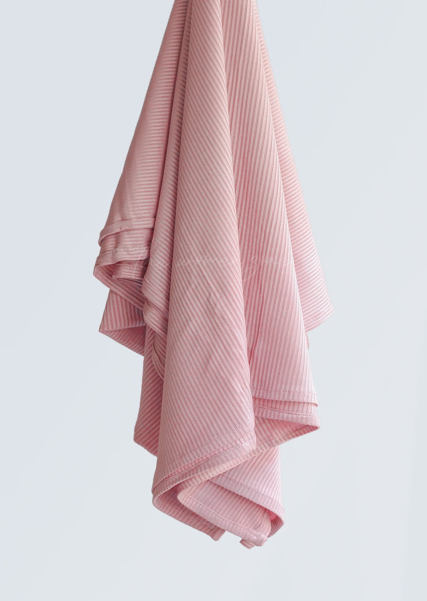 Ribbed Jersey Hijab - Tea Pink