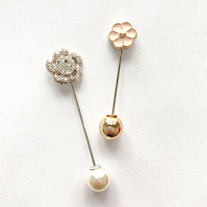 Floral Brooch Pins (Set of 2)