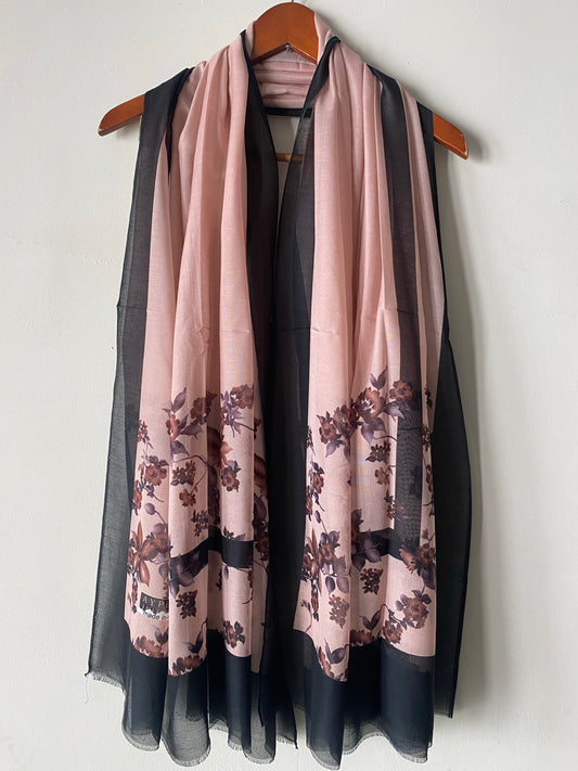 Pretty Posies- Black/Tea Pink