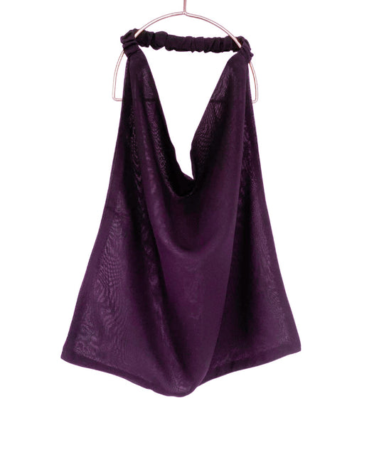 Elastic back Niqab - Purple