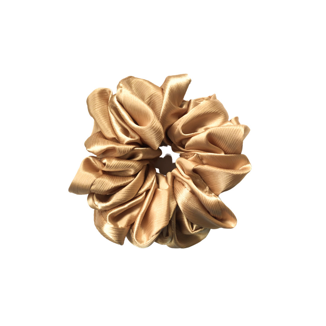 Silk Volumizing Scrunchie - Gold