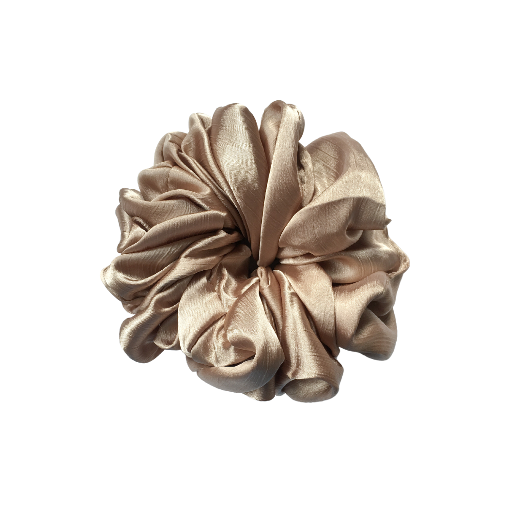 Silk Volumizing Scrunchie - Bronze