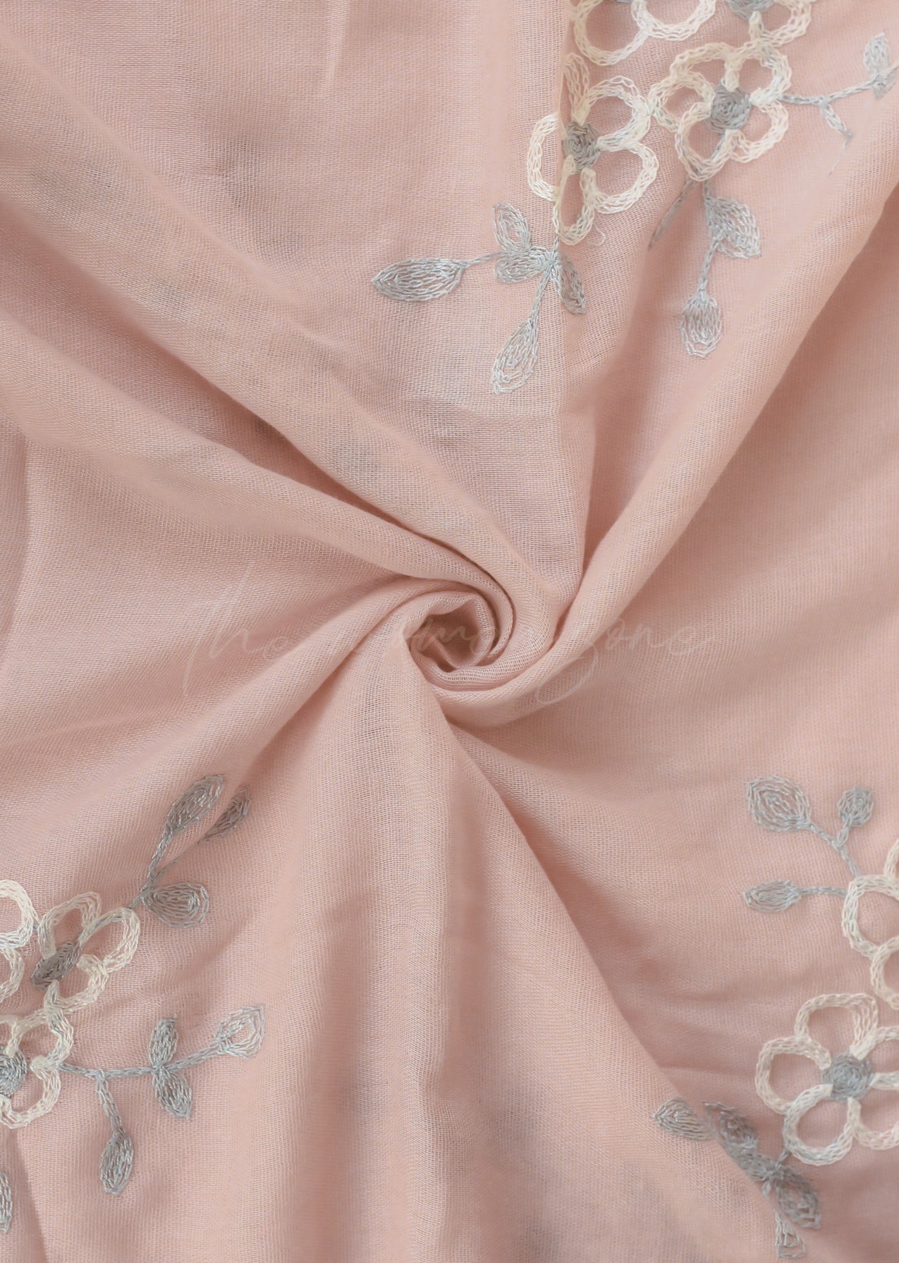 Zeina Embroidered - Light Peach