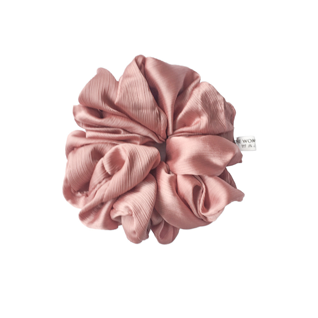 Silk Volumizing Scrunchie - Pastel Peach