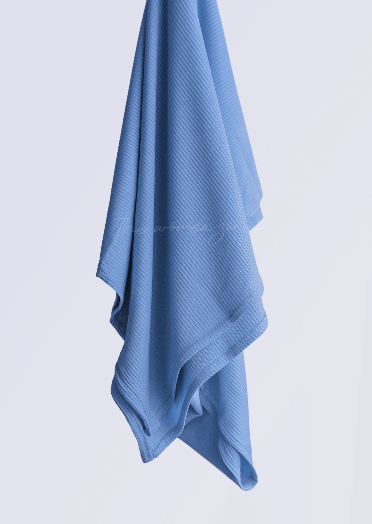 Ribbed Jersey Hijab - Everyday Blue