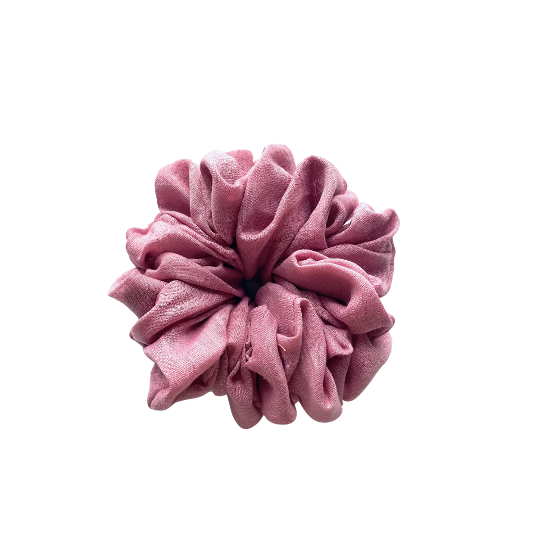 Viscose Volumizing Scrunchie - Rosy