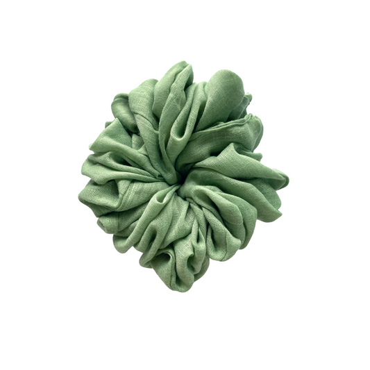 Viscose Volumizing Scrunchie - Green Tea