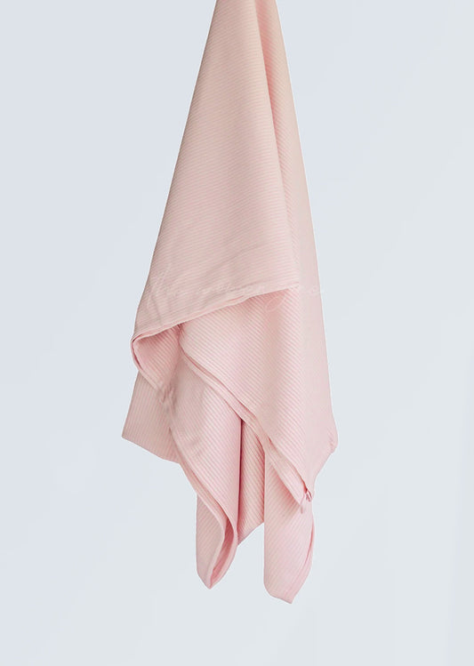 Ribbed Jersey Hijab - Skin Pink