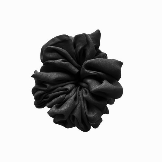 Viscose Volumizing Scrunchie - Black