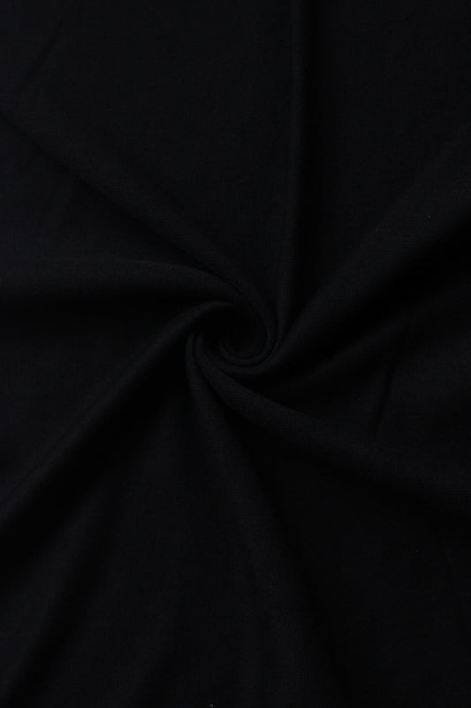 Plain Jersey Hijab - Black