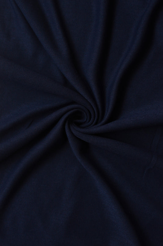 Plain Jersey Hijab - Navy Blue